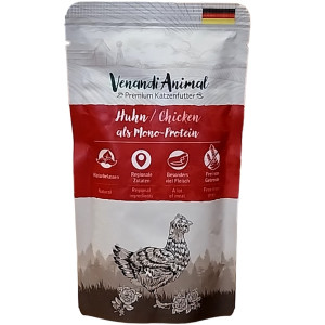 Venandi Animal Huhn Monoprotein 125 g 
für Katzen