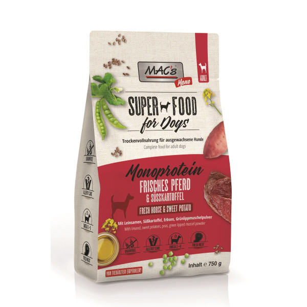 Macs Dog Superfood Mono Pferd