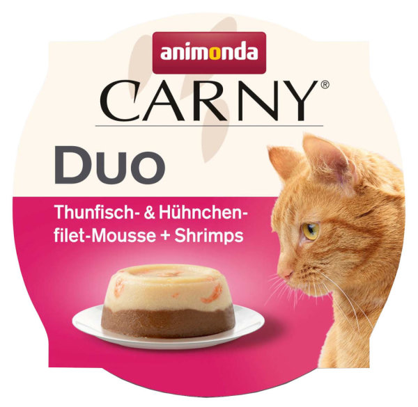 Animonda Carny Duo Thunfisch & Hühnchenfilet Mousse + Shrimps 70 g