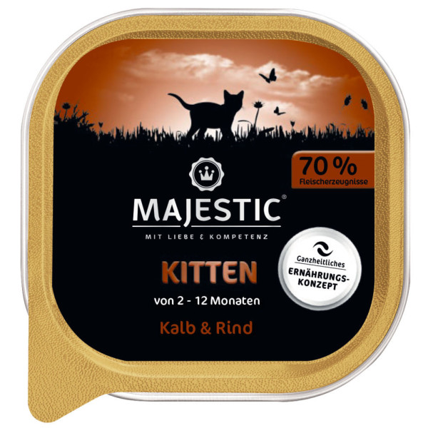 Majestic Schale Kitten Kalb + Rind 100 g