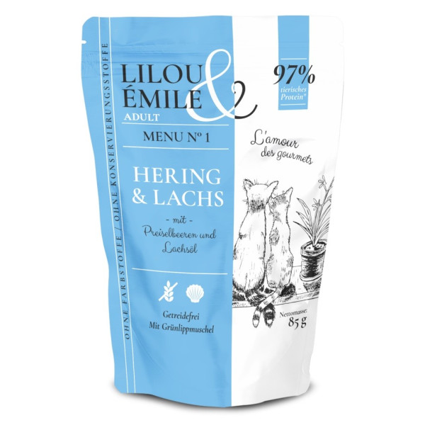 Lilou & Emile Hering + Lachs 85 g