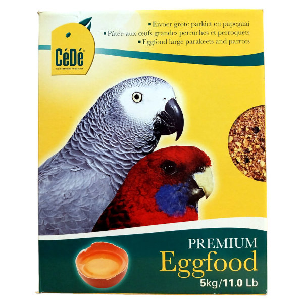 CeDe Premium Eifutter Großsittich und Papagei 5 x 1 kg