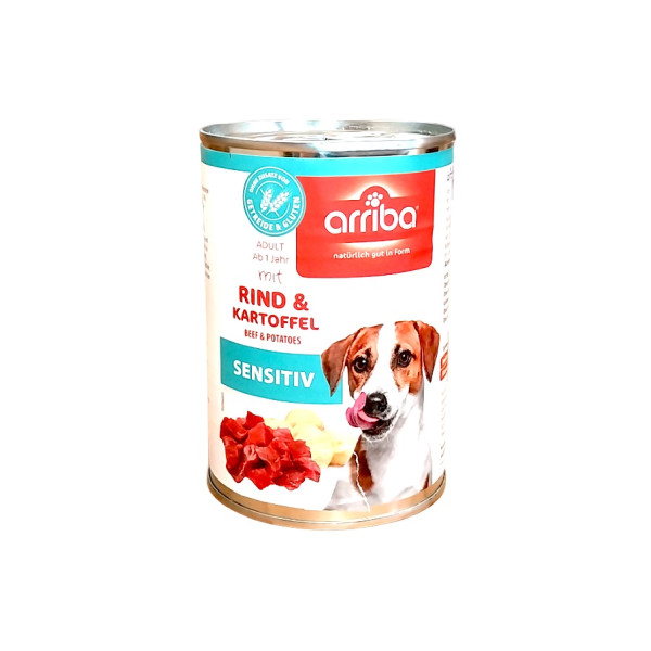arriba Dog Sensitive mit Rind und Kartoffel 400 g