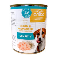 arriba Dog Sensitive mit Huhn und Basmatireis 800 g