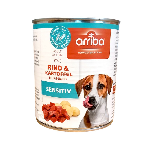 arriba Dog Sensitiv mit Rind und Kartoffel 800 g