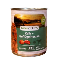 Futterstrolch Kalb + Geflügelherzen 800 g