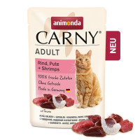 Animonda Carny Adult Beutel Rind + Pute + Shrimps 85 g
für Katzen