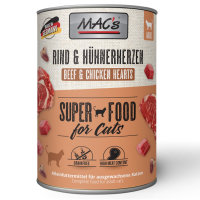 Macs Cat Rind & Hühnerherzen SuperFood 400 g