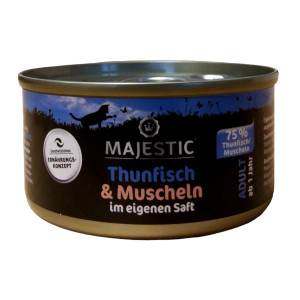 Majestic Thunfisch, Muscheln + Reis  im Saft 70 g