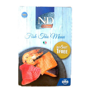 N & D Cat Natural Fish Trio Menu 6 x 70 g 
je 2 x...